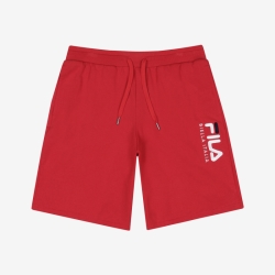 Fila Biella Italia Logo - Miesten Shortsit - TummanPunainen | FI-65071